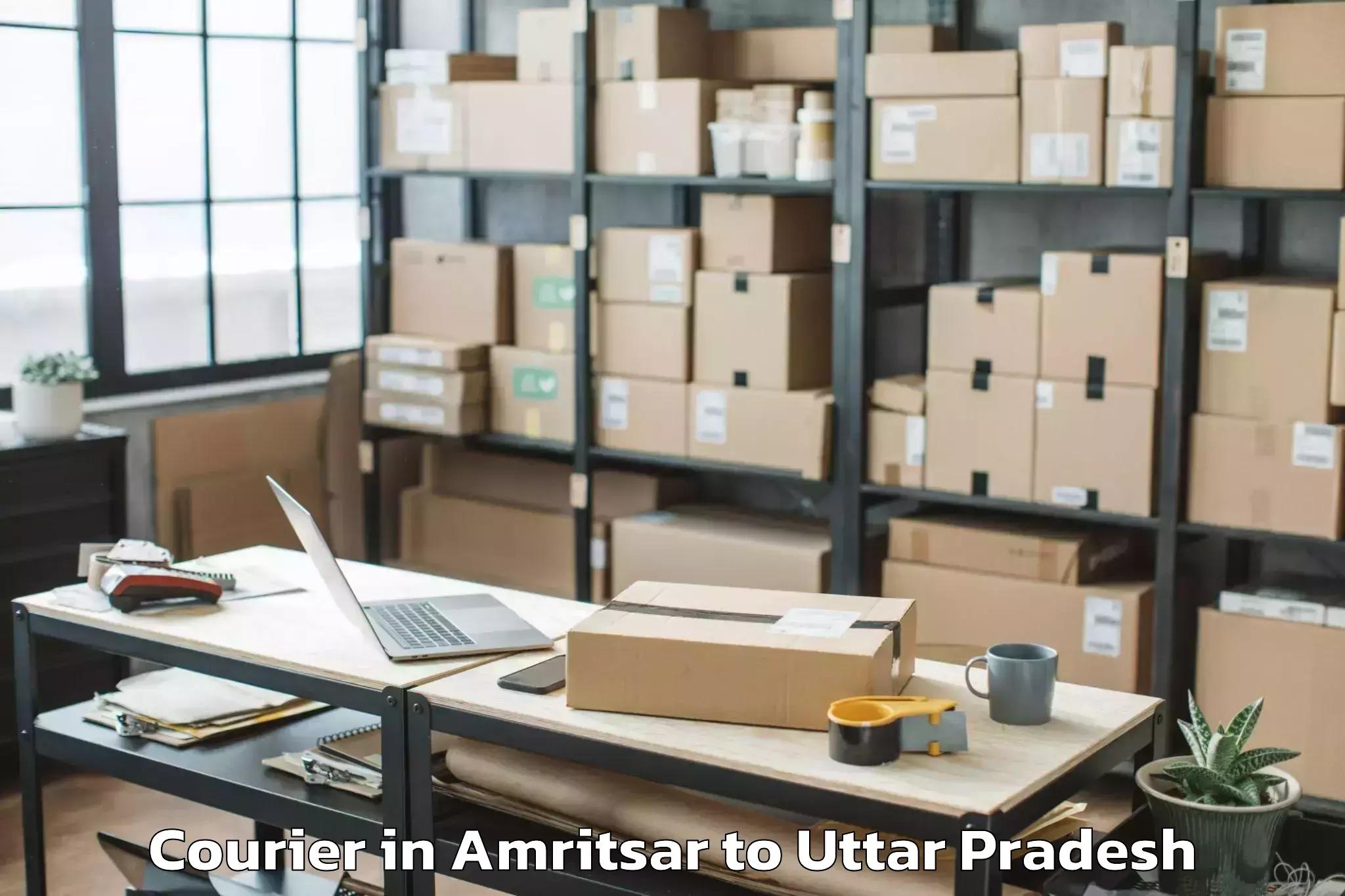 Get Amritsar to Bansgaon Courier